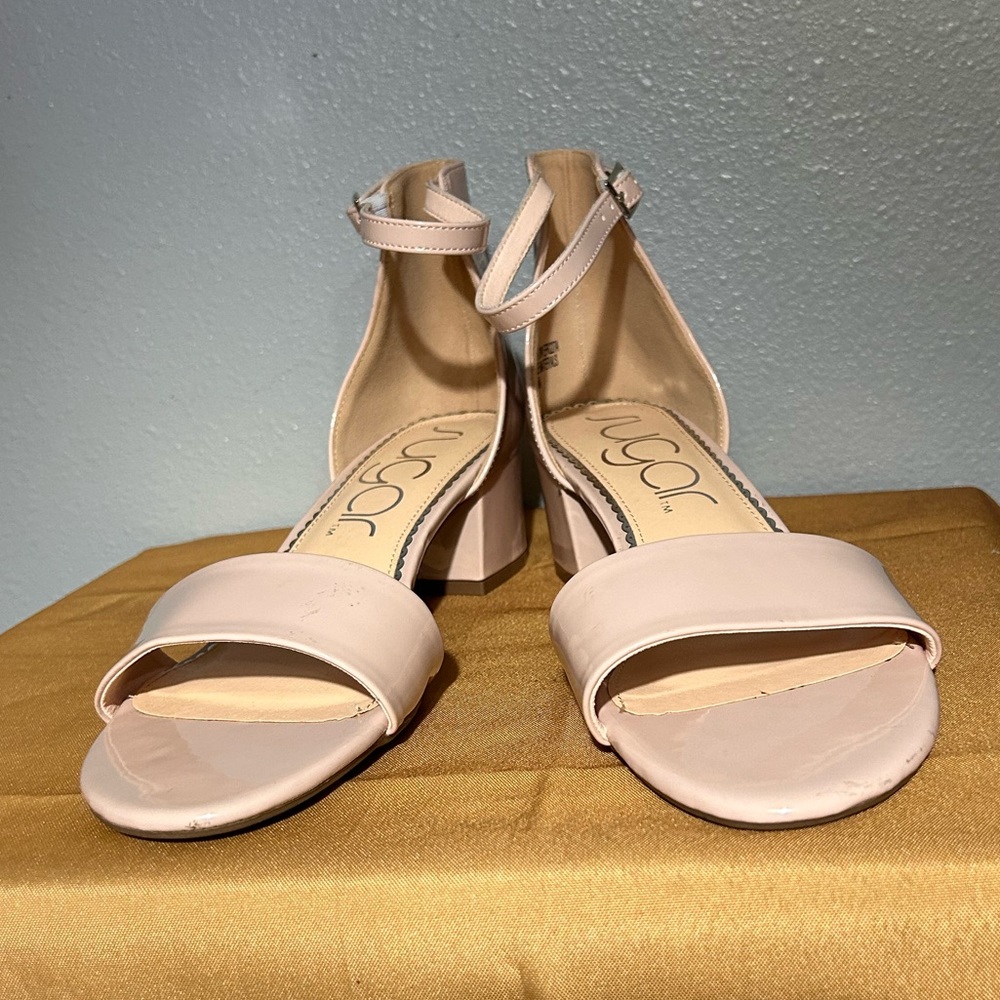 Sugar Pink Patton, leather ankle sandals size 11M  NWOT